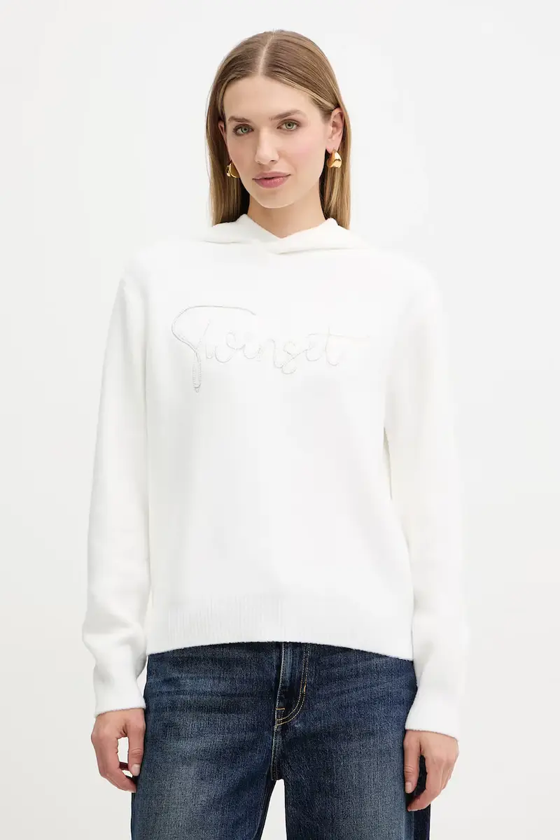 maglione in misto lana Bianco