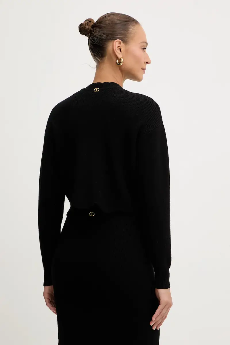 maglione in misto lana Nero miniatura 3