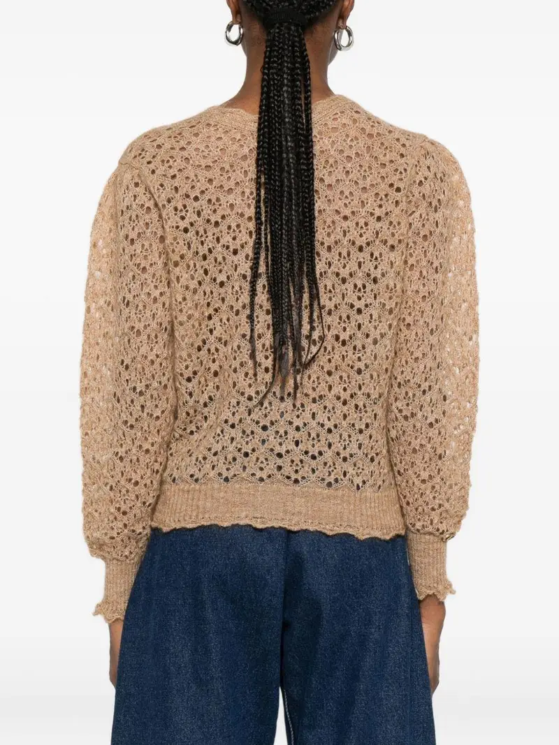 Maglione mezzanotte con scollo a V miniatura 3