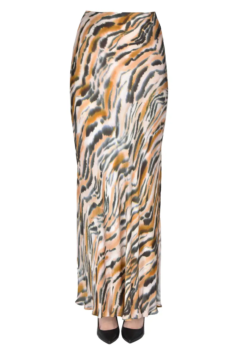 Gonna lunga in satin