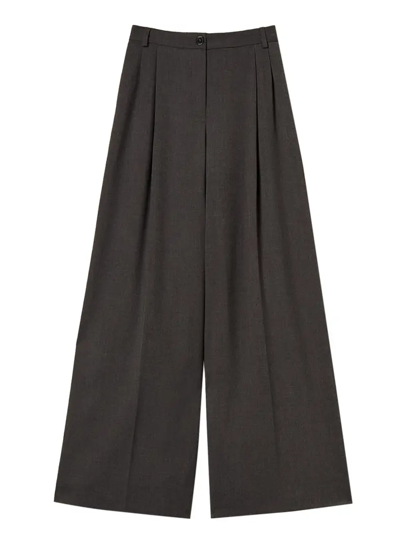 pantalone palazzo twin set da donna - grigio