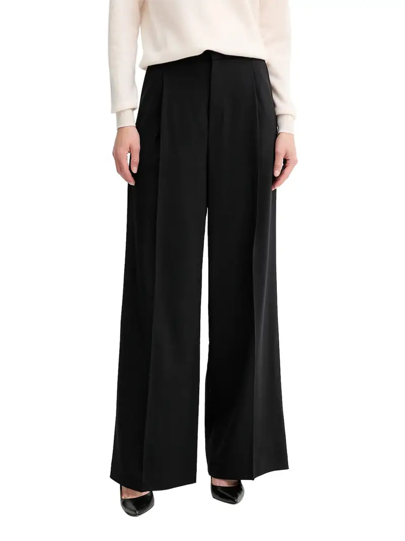 pantalone palazzo twin set da donna - nero