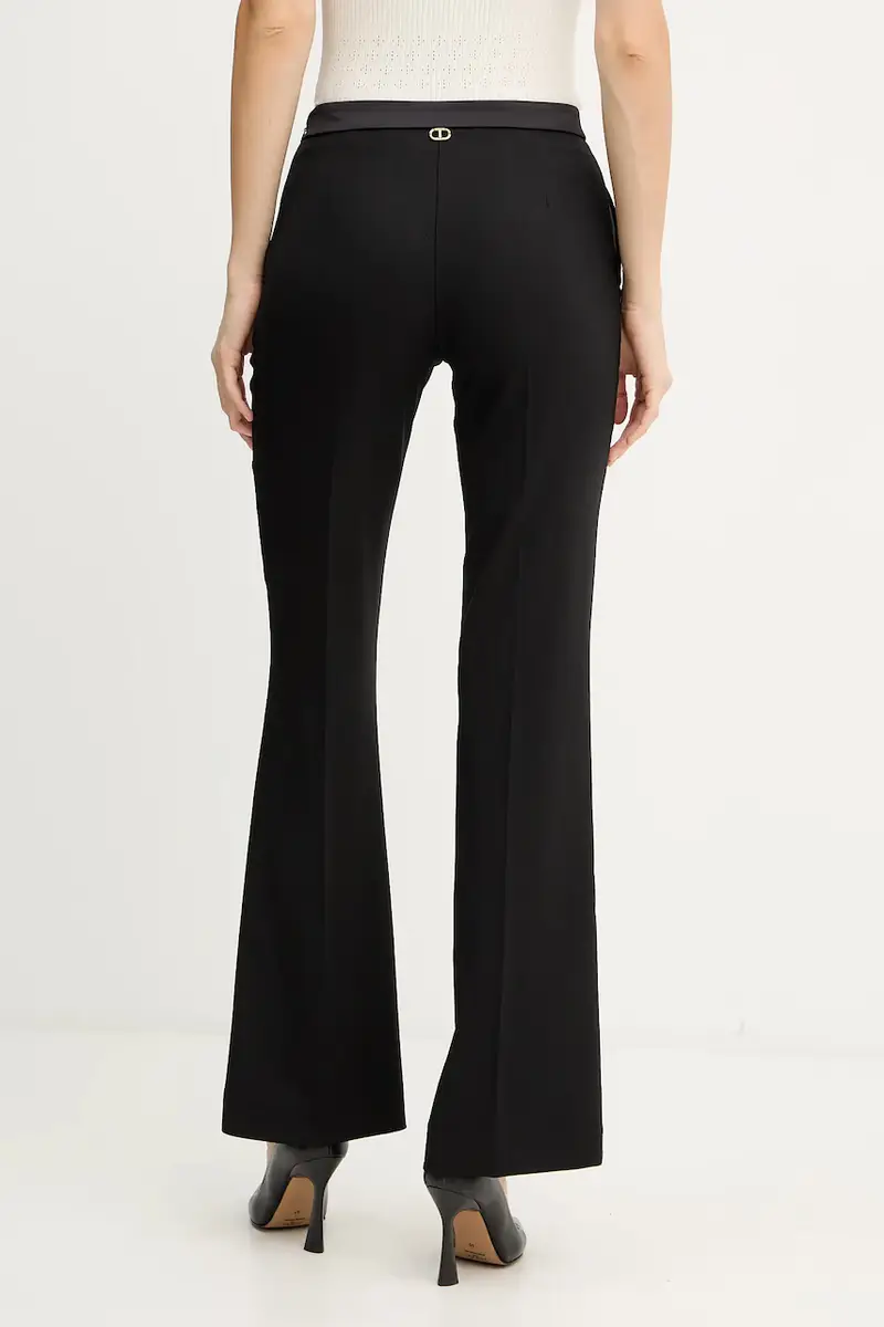 pantaloni con lana Nero miniatura 3