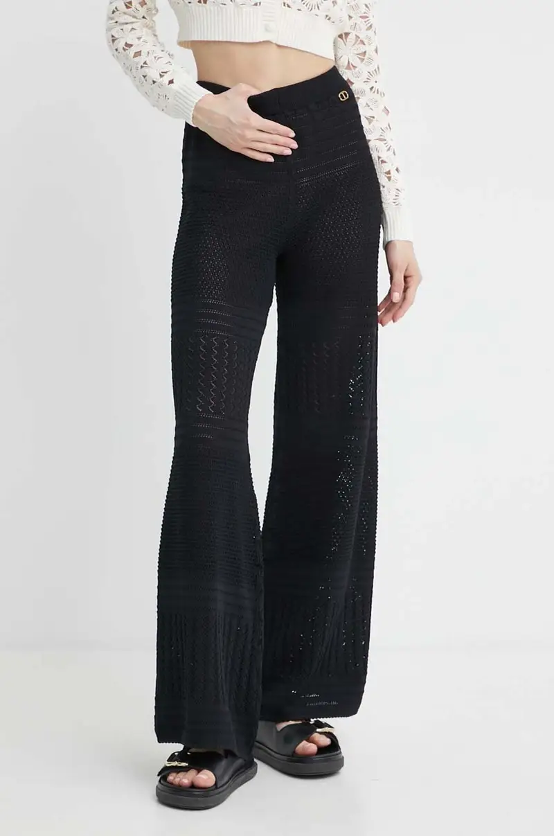 pantaloni donna colore nero miniatura 2