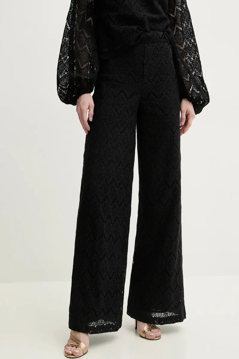 pantaloni in cotone donna colore nero 251TP2409