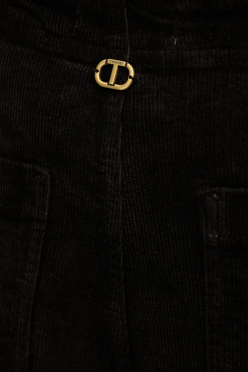 pantaloni in velluto a coste Marrone miniatura 4