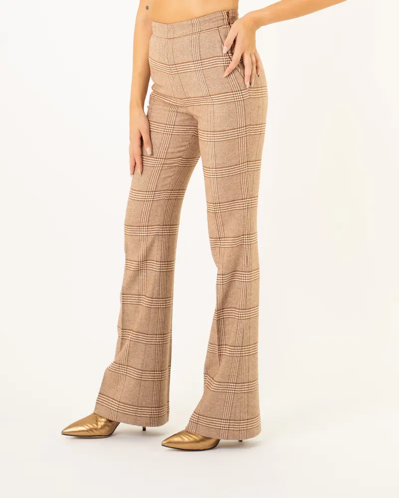 Pantaloni Principe di Galles Marrone