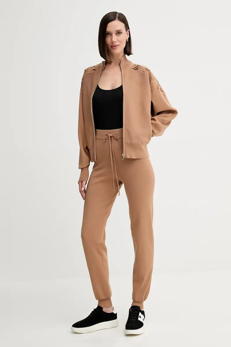 pantaloni tuta Marrone miniatura 2