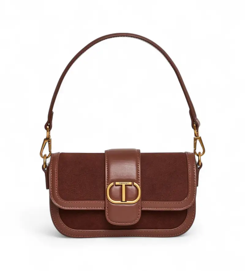 per donna 252TD8371 Borsa in pelle marrone (OSFA), Casual