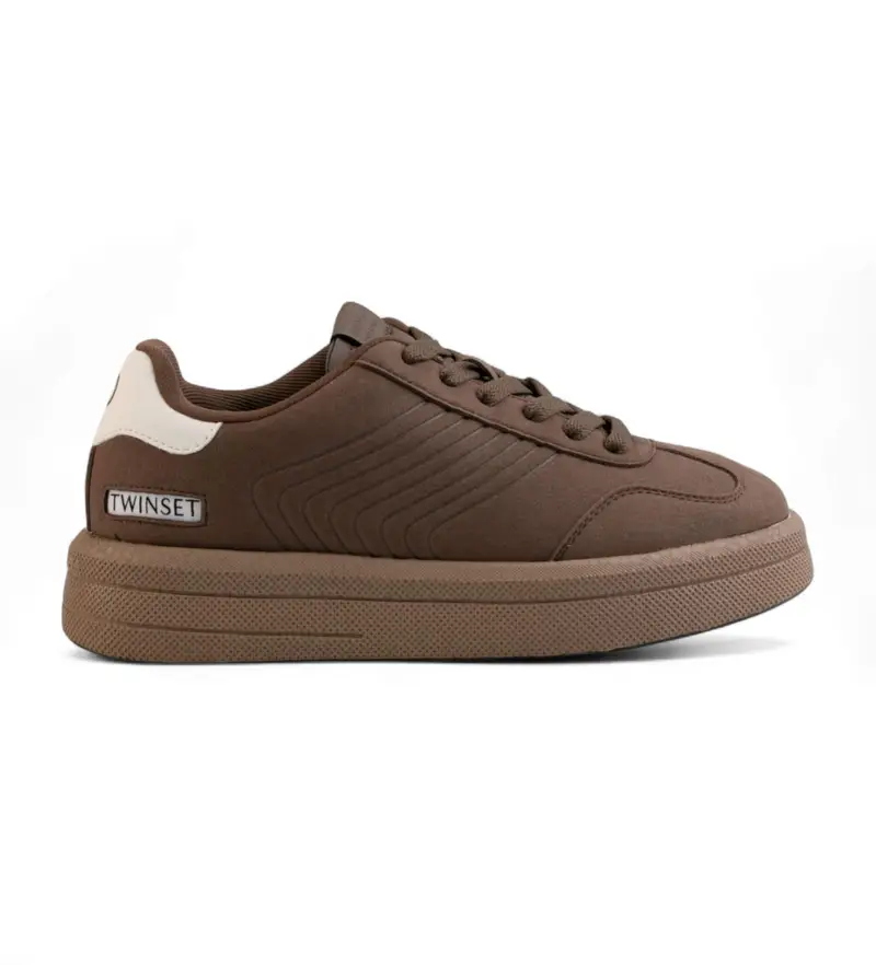 per donna 252TGT01E Sneakers casual marroni (38), Marrone, 1 a 3 cm, Stringhe