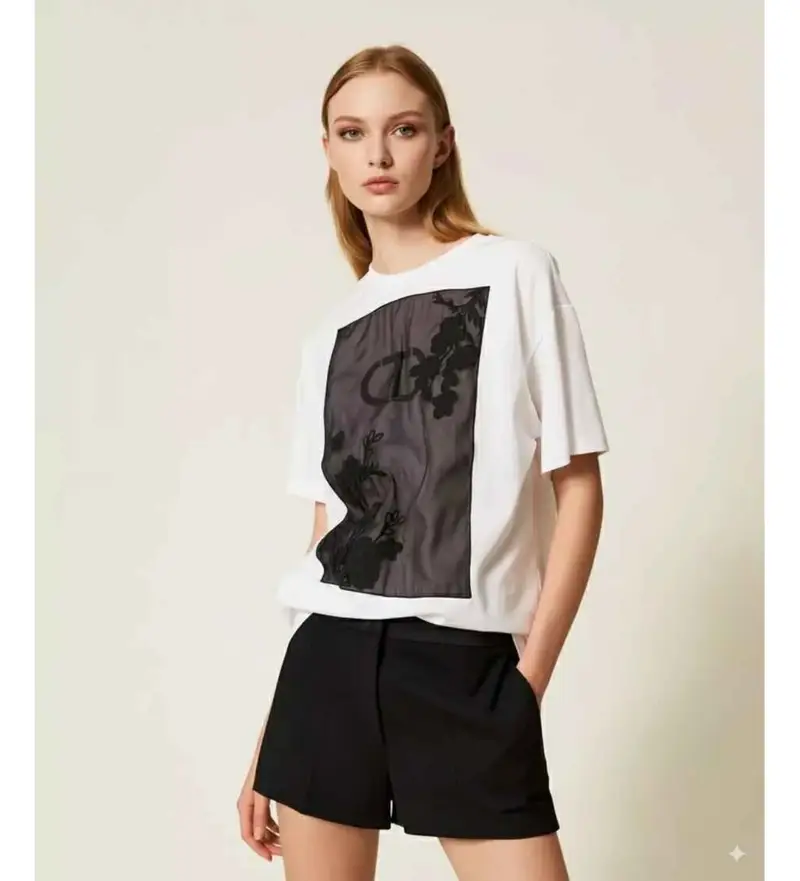 Twinset T-shirt Donna Bianco 4037586