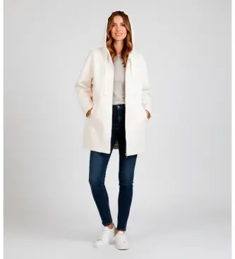 per donna 252TP2192 Cappotto beige con coulisse (42), Casual, Nylon