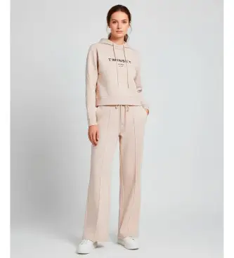 per donna 252TP2681 Tuta con logo beige (S), Casual, Cotone, Manica lunga