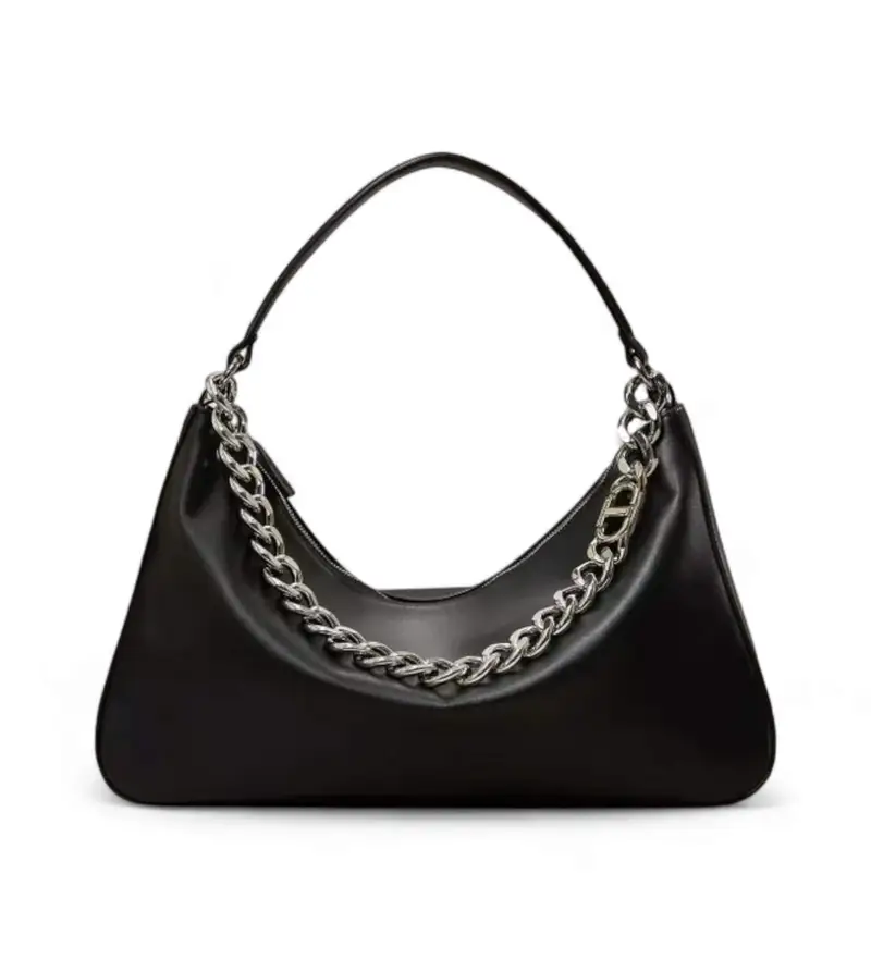 per donna. 999TB7010 Borsa media Liliane in pelle nera (OSFA), Nero, Casual