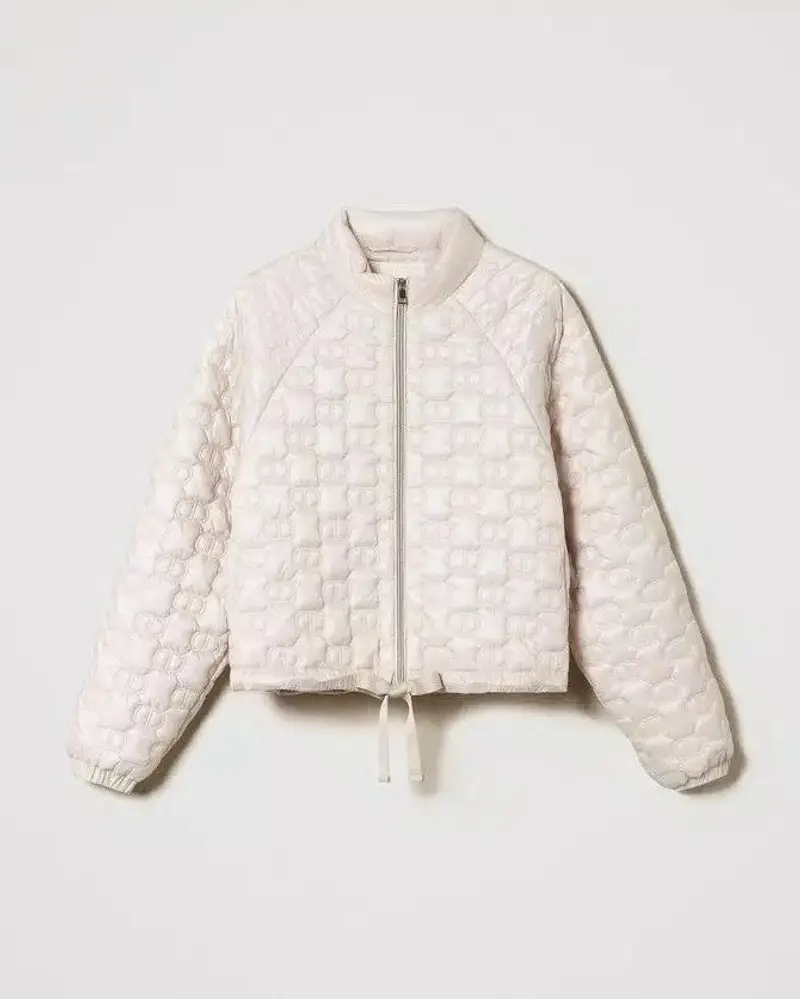 Piumino trapuntato panna