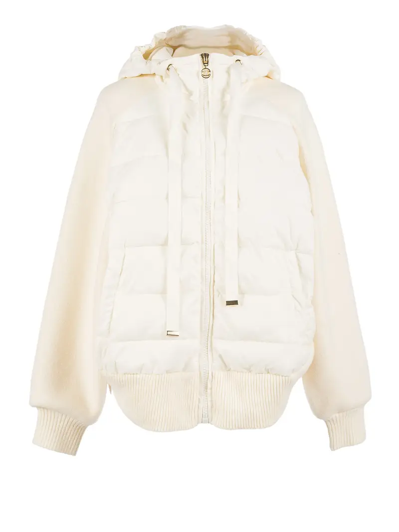 piumino twin set da donna - bianco