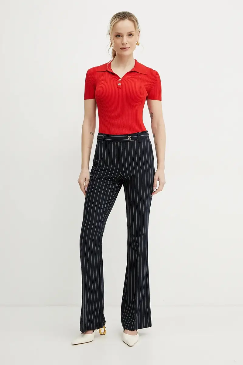 Twinset Polo Donna Rosso 3158416 miniatura 2