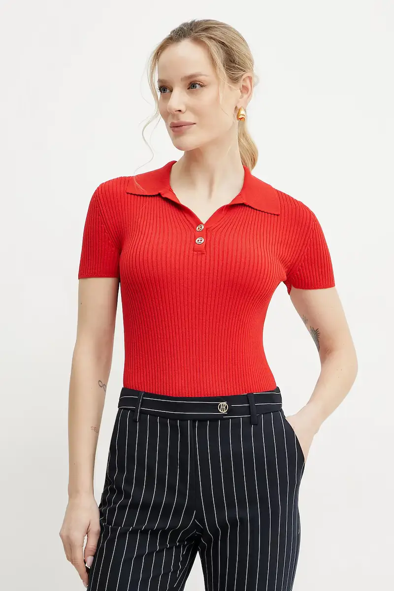 Twinset Polo Donna Rosso 3158416