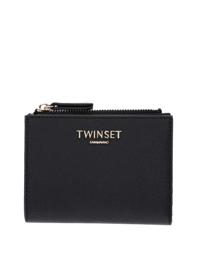 portafoglio twin set da donna - nero