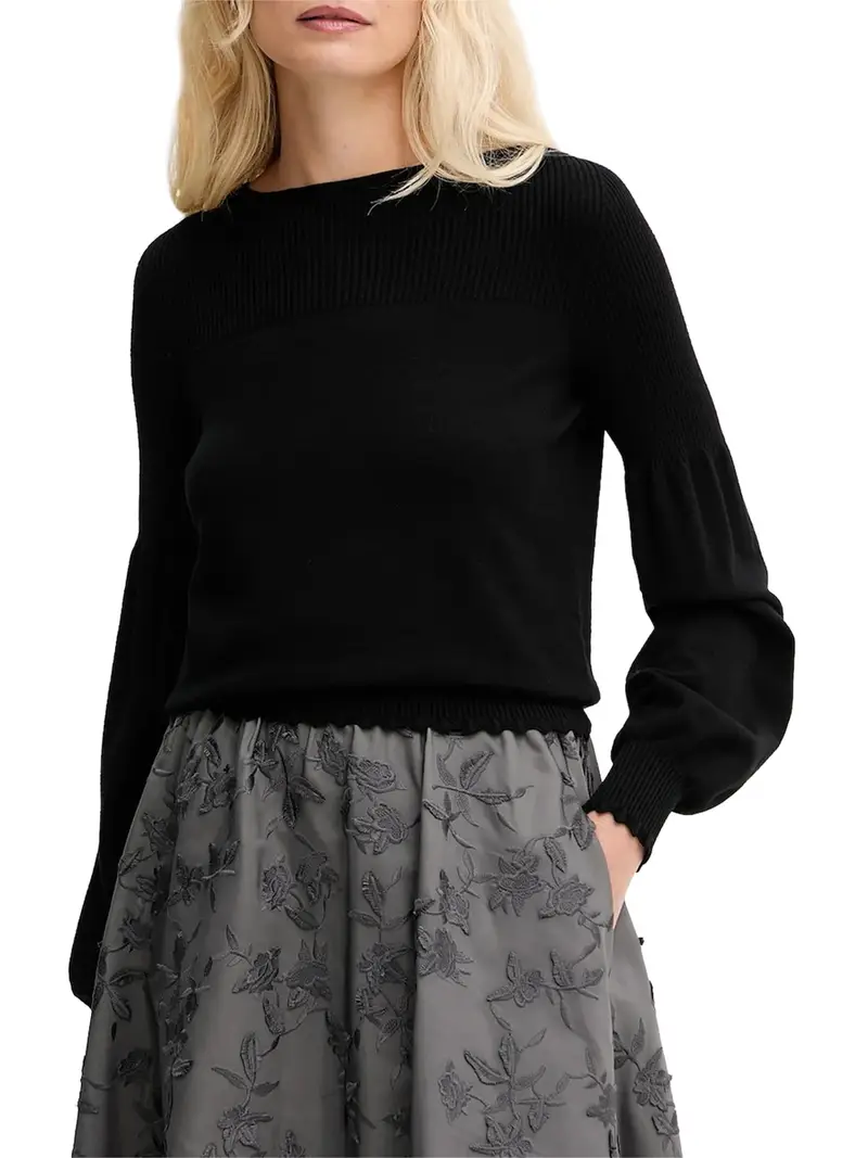 pullover twin set da donna - nero
