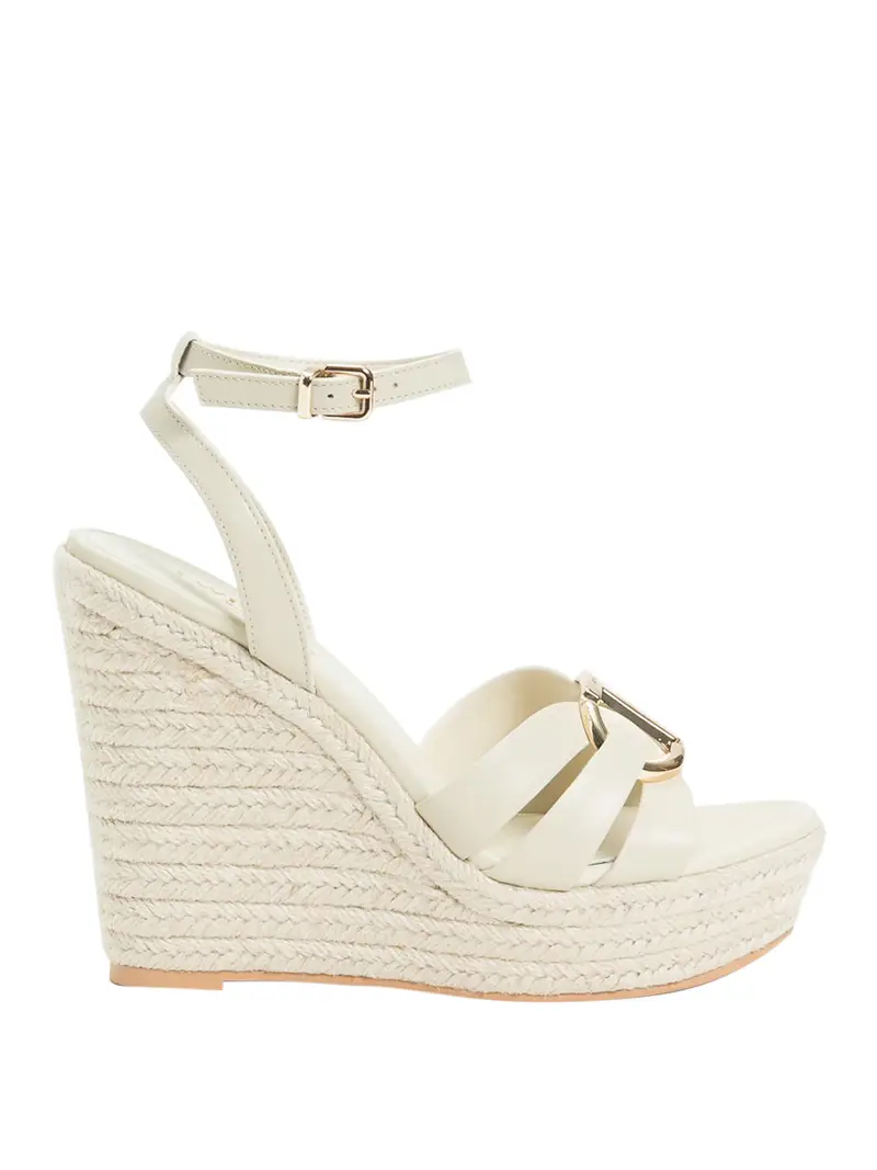 sandalo twin set da donna - bianco