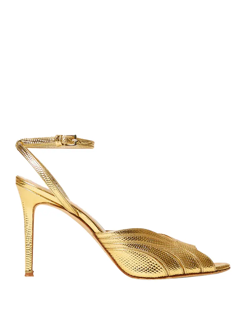 sandalo twin set da donna - oro