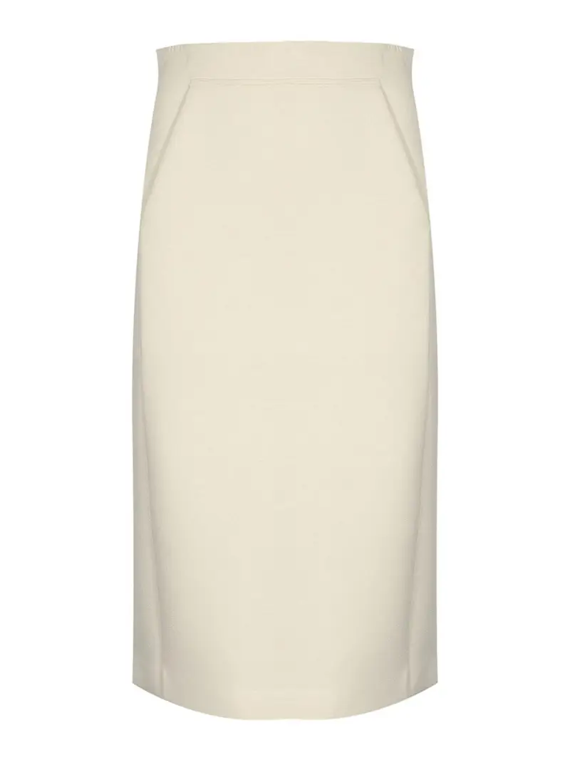 Scuba Longuette Skirt Grigio