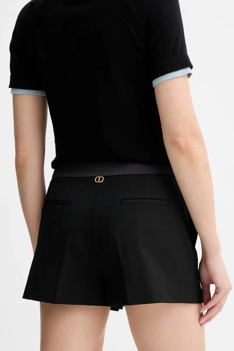 shorts in lana Nero miniatura 3