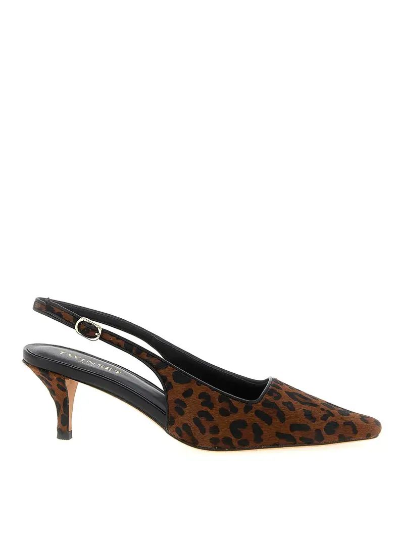 Slingback di stampa animale Animalier