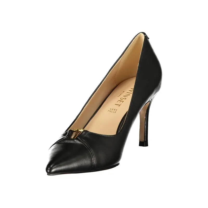 Sneakers Calzatura Classica Donna Nera Tacco 5 cm Logo Nero miniatura 3