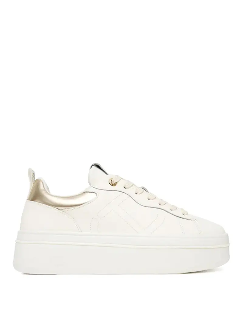 Sneakers con logo Bianco