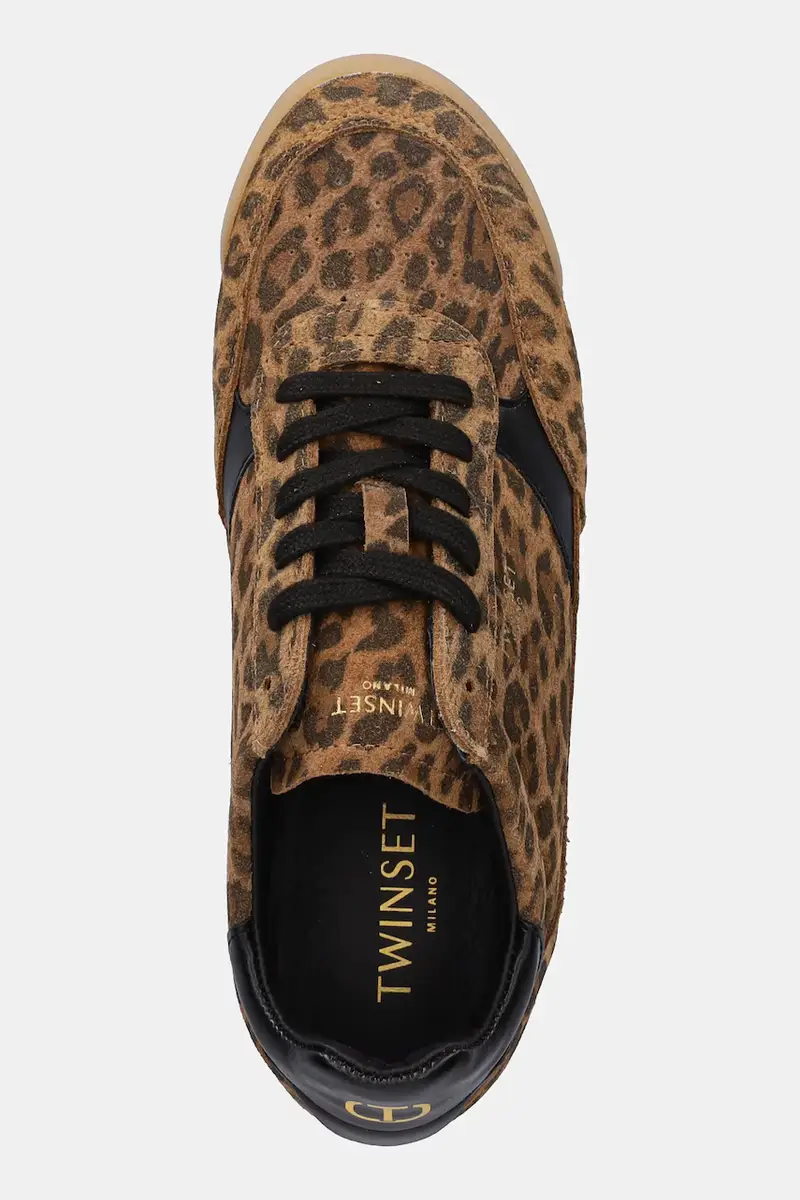 sneakers in camoscio donna colore beige 252TGT020 miniatura 4