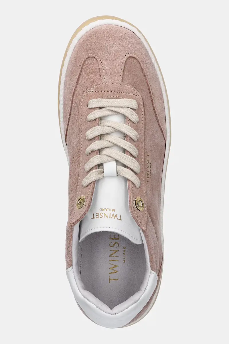 sneakers in camoscio donna colore rosa 252TCP026 miniatura 4