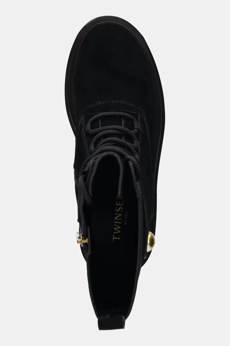 stivaletti alla caviglia in camoscio colore nero 252TGT050 miniatura 4