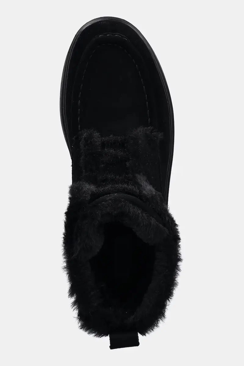 stivaletti alla caviglia in camoscio donna colore nero 252TGT01C miniatura 4