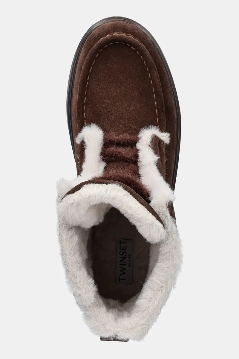 stivaletti alla caviglia in camoscio Marrone miniatura 4