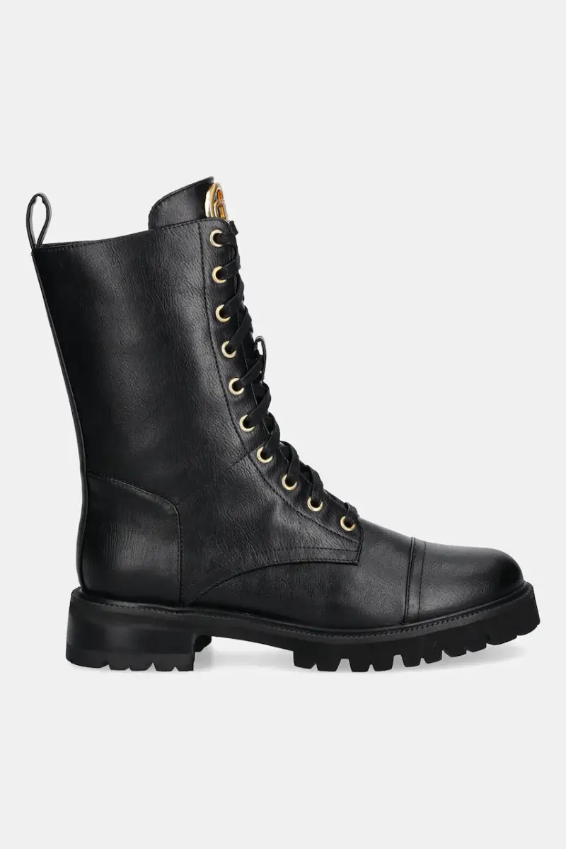 stivali da motociclista in pelle Nero miniatura 2