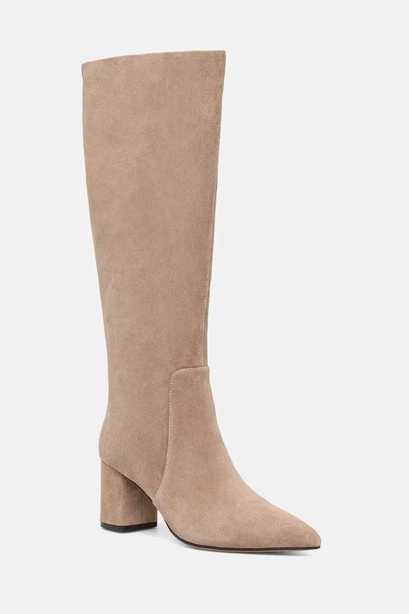 stivali in pelle scamosciata Beige