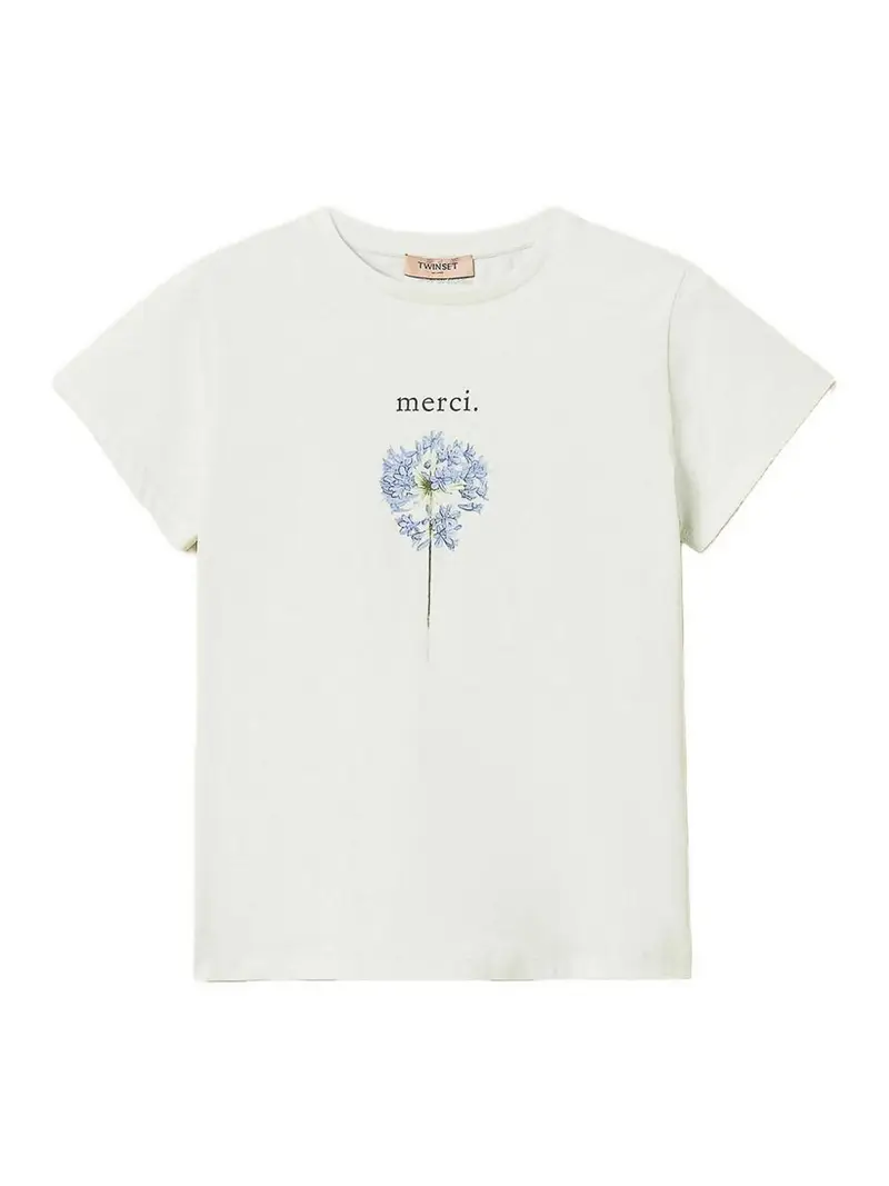 T-Shirt Con Stampa Bianco