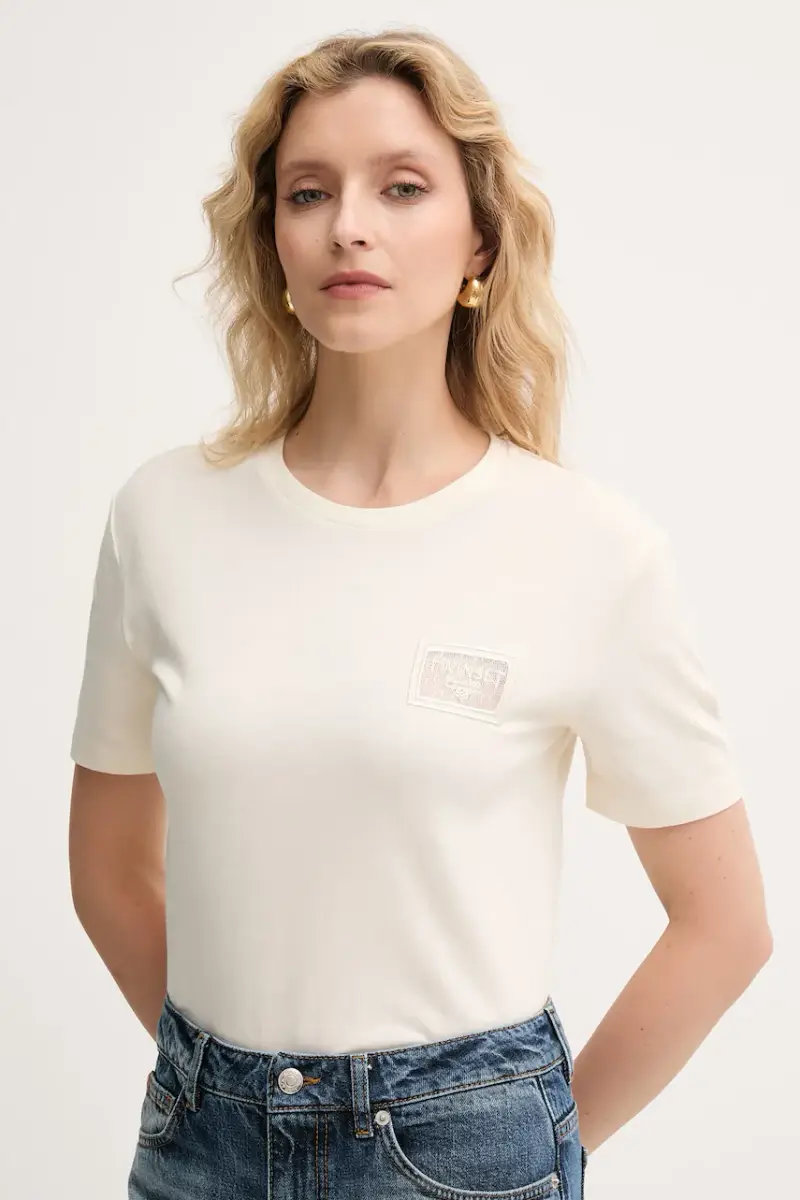 Twinset T-shirt Beige 4215867 miniatura 3