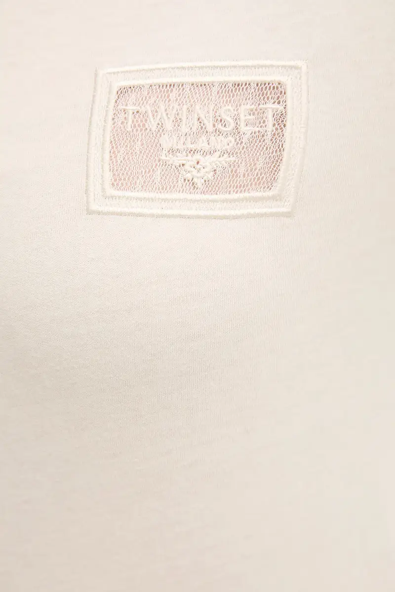 Twinset T-shirt Beige 4215867 miniatura 4