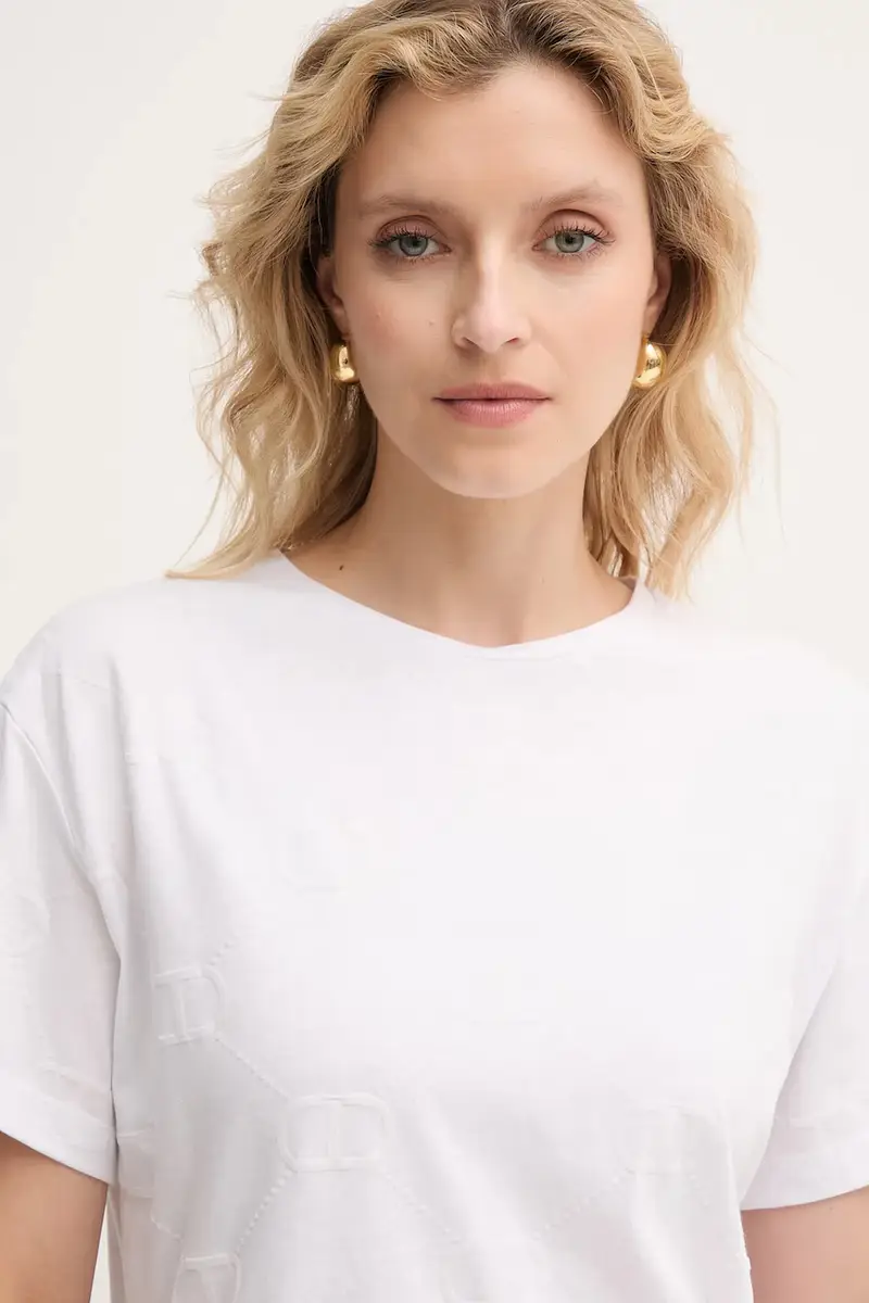 Twinset T-shirt Bianco 4215937 miniatura 4