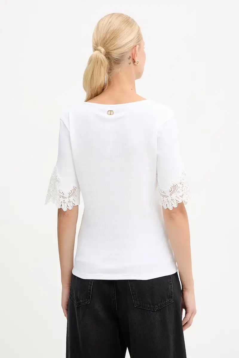 Twinset T-shirt Bianco 4215941 miniatura 3