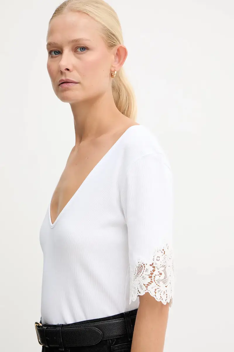 Twinset T-shirt Bianco 4215941 miniatura 4