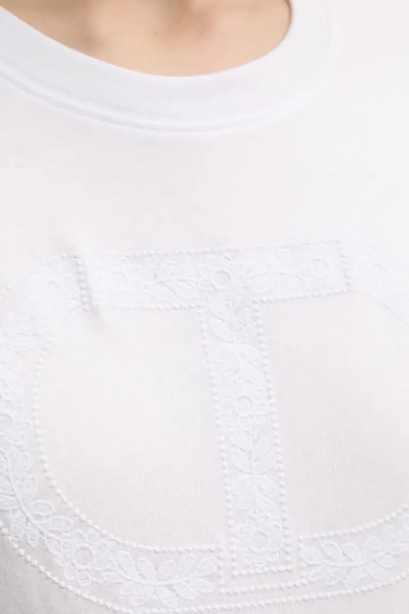 Twinset T-shirt Donna Bianco 3300807 miniatura 5