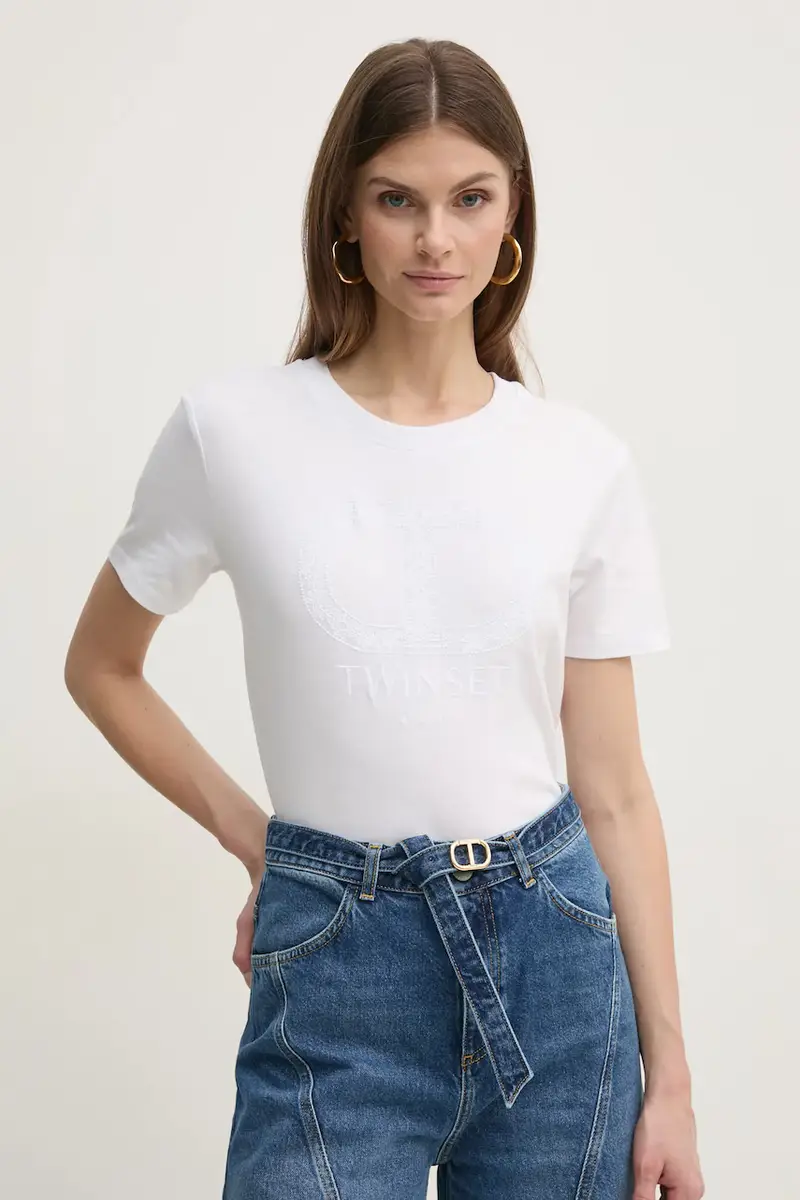 Twinset T-shirt Donna Bianco 3300807