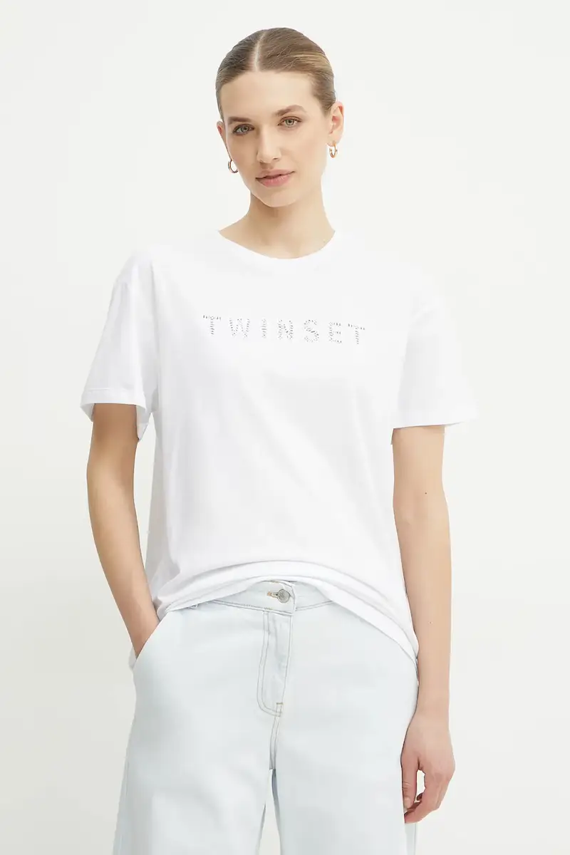 Twinset T-shirt Donna Bianco 3242922