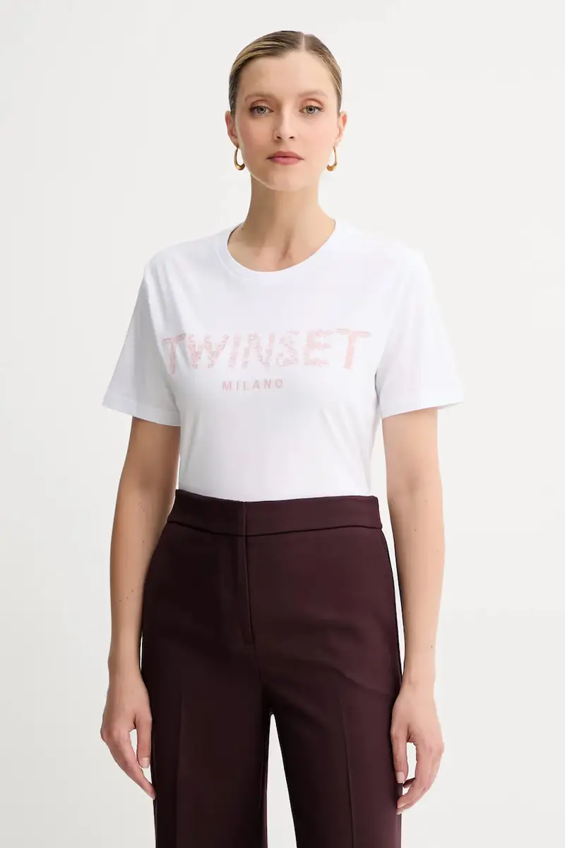 Twinset T-shirt Donna Bianco 3124417
