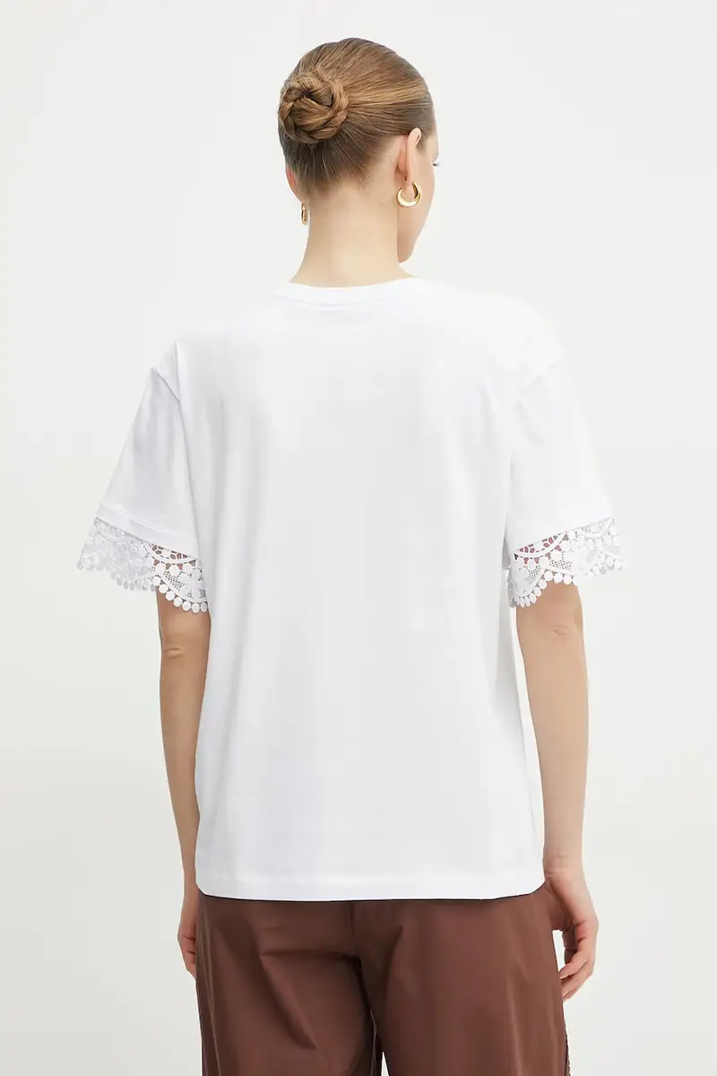 Twinset T-shirt Donna Bianco 3301157 miniatura 3