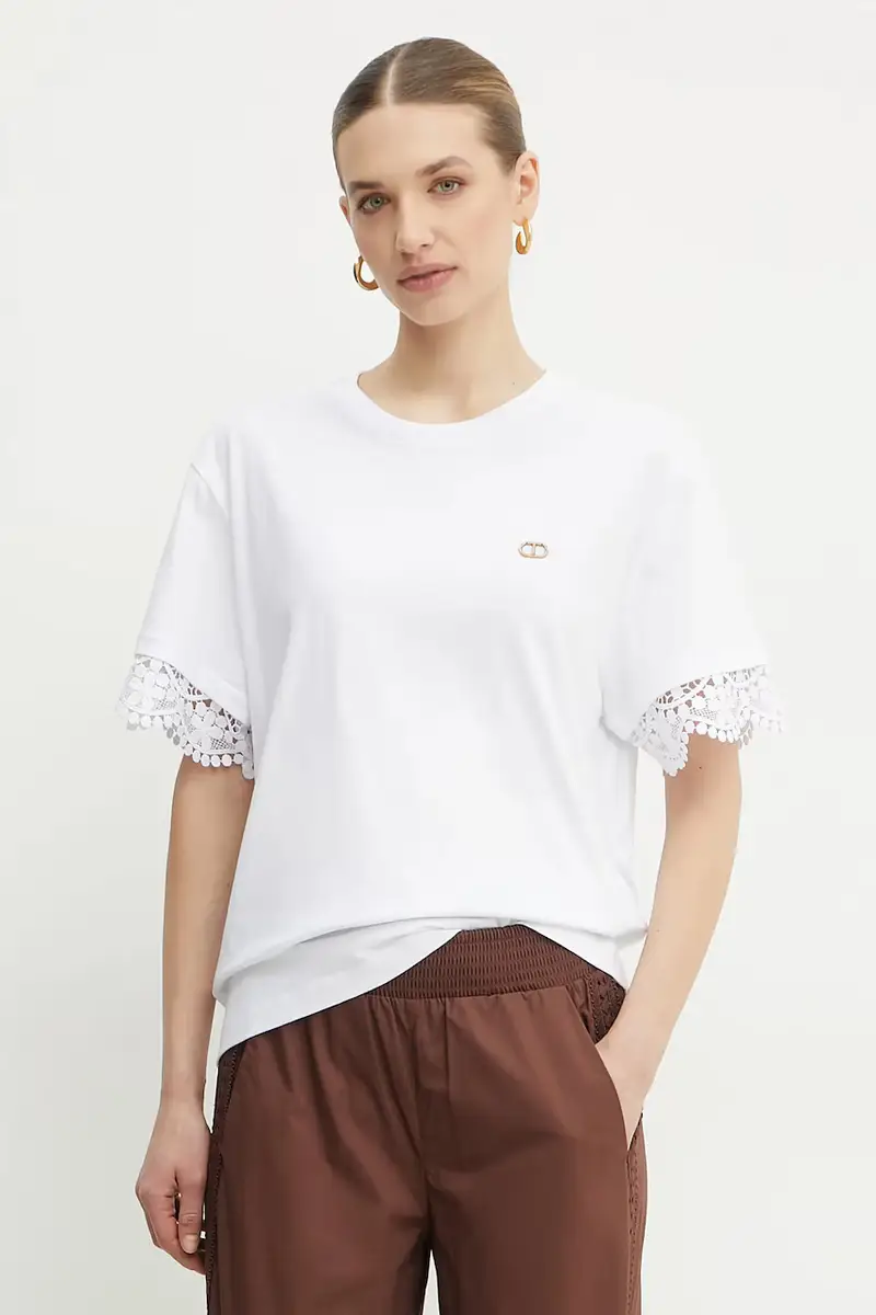 Twinset T-shirt Donna Bianco 3301157
